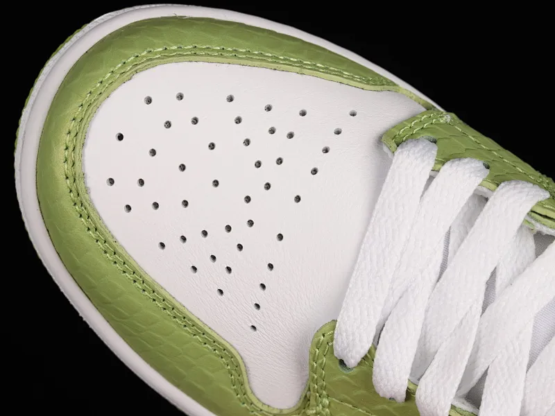 All categories Air Jordan Jordan series basketball shoes Air Jordan 1 Mid G version pure original Air Jordan 1 Mid SE "Green Python" AJ1 Joe 1 Green Snake DV2959-113